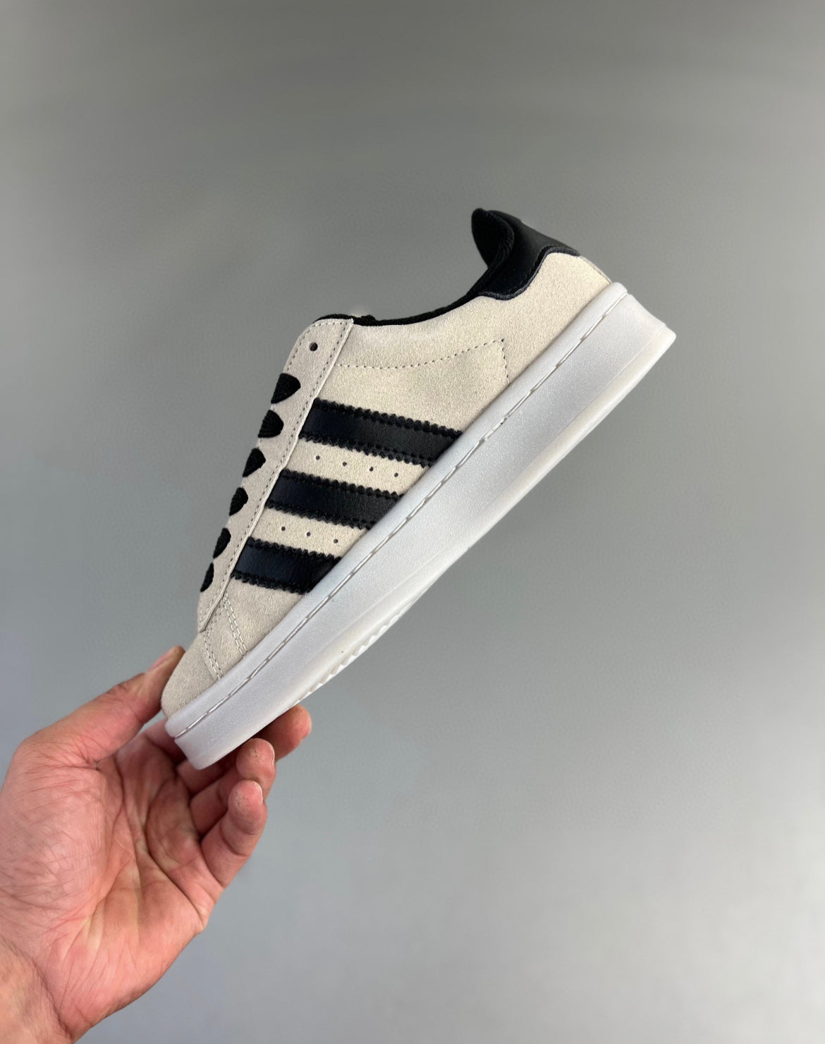 ADIDAS CAMPUS 00S CRYSTAL WHITE CORE BLACK